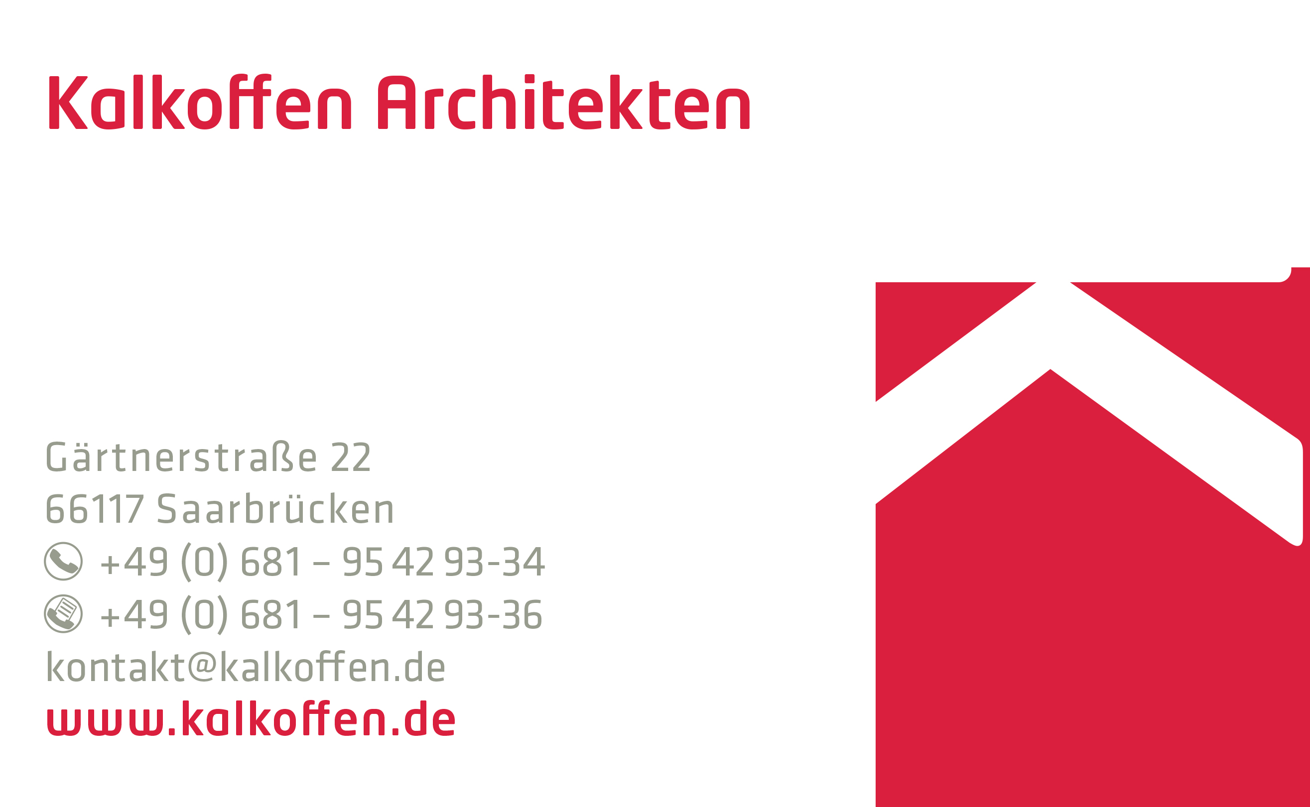 Visitenkarte Kalkoffen Architekten